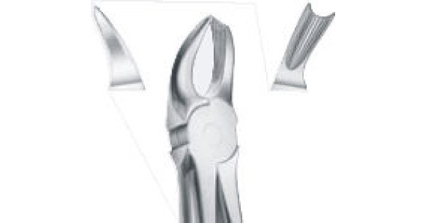 Tooth Forceps, for upper molars right, gripping in depth, fig 89