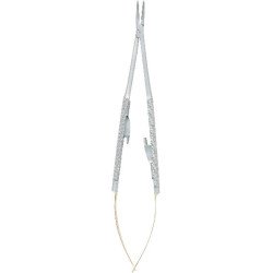 Needle Holder, Castroveijo Curved, 14.5 cm  TC