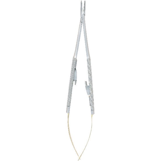 Needle Holder, Castroveijo Curved, 14.5 cm  TC