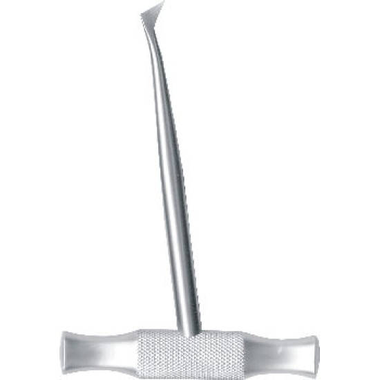 Tooth Elevator, BARRY For Lower Roots, Left 9mm Tip Cross Bar Handle