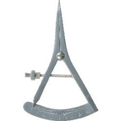 Castroviejo Caliper, 0-40 mm Range, Curved 9 cm Long