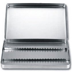 Instruments Tray, With Cap + Rack (SOLID) 290 x 185 x 50 mm