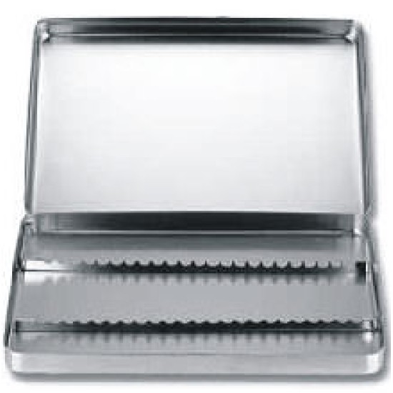 Instruments Tray, With Cap + Rack (SOLID) 290 x 185 x 50 mm